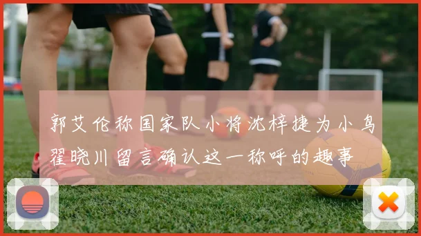 郭艾伦称国家队小将沈梓捷为小鸟翟晓川留言确认这一称呼的趣事